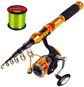fishing reel and rod combo